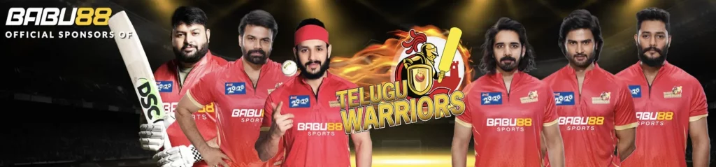 babu88 official sponsors of telugu warriors